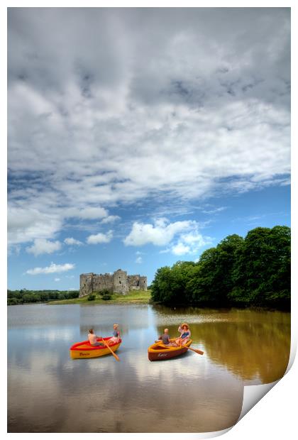 Little People At Carew Castle 1 Print by Steve Purnell