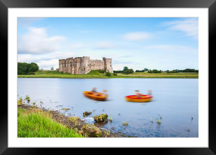 Little People At Carew Castle 2 Framed Mounted Print by Steve Purnell