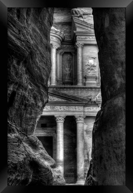Petra Framed Print by Perry Johnson