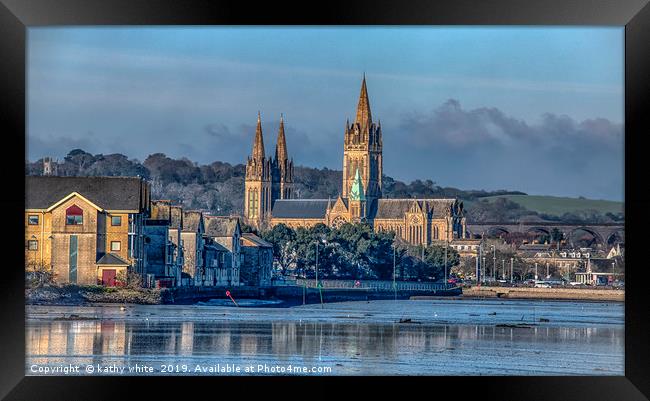 Truro Cathedral Cornwall Framed Print by kathy white
