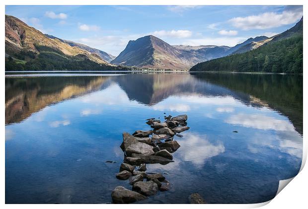 Buttermere and Fleetwith Pike Print by Alf Damp