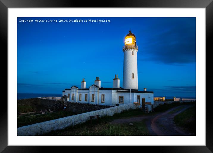 Mull of Galloway lighthouse Framed Mounted Print by David Irving
