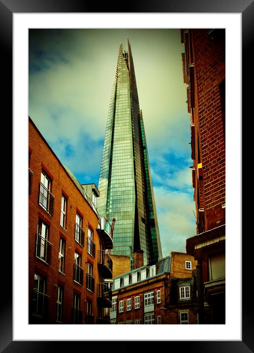 The Shard Southwark London England Framed Mounted Print by Andy Evans Photos