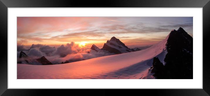 Finsteraarhorn Framed Mounted Print by DiFigiano Photography