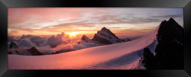 Finsteraarhorn Framed Print by DiFigiano Photography