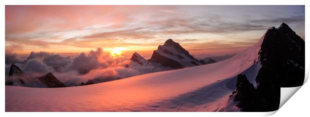 Finsteraarhorn Print by DiFigiano Photography
