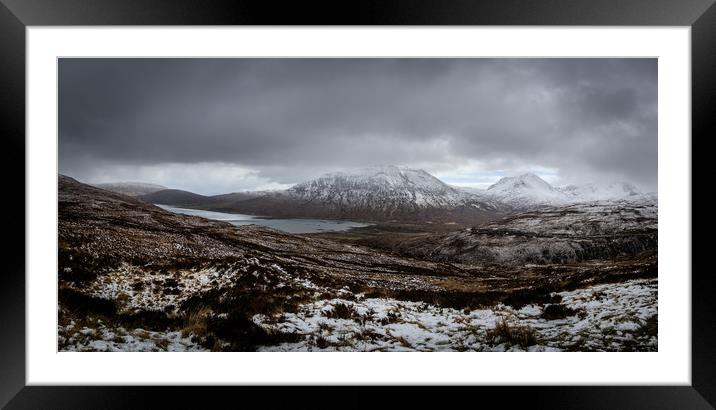 panoramic view, Isle of Skye  Framed Mounted Print by chris smith