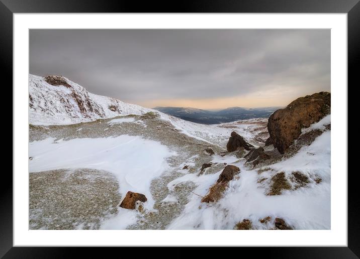 The rugged beauty of the Brecon Beacons Framed Mounted Print by Leighton Collins