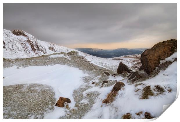 The rugged beauty of the Brecon Beacons Print by Leighton Collins