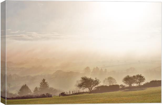 Misty Wales, Pembrokeshire, Wales, UK Canvas Print by Mark Llewellyn