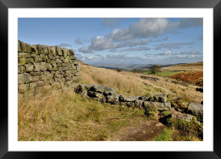  Bronte Country Yorkshire Dales  Framed Mounted Print by Diana Mower