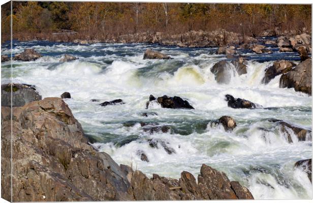 The Great Falls Canvas Print by CHRIS BARNARD