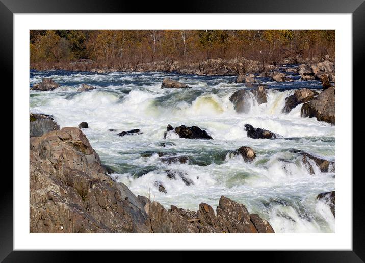 The Great Falls Framed Mounted Print by CHRIS BARNARD