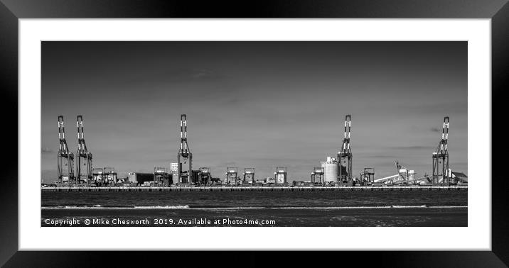 Liverpool Docks Framed Mounted Print by Mike Chesworth