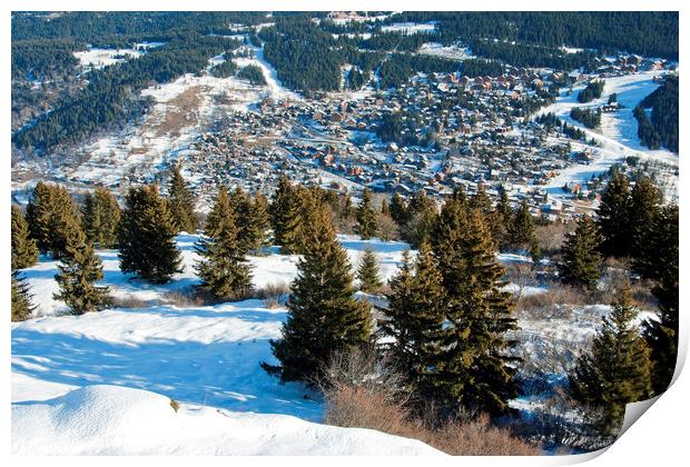 Majestic Winter Wonderland Print by Andy Evans Photos