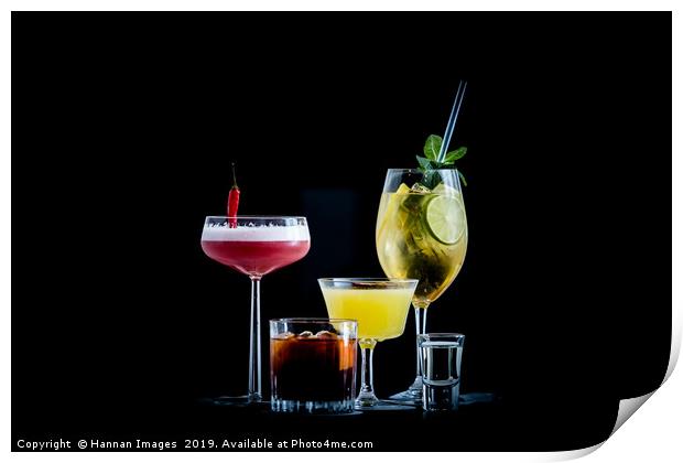 Drinks O'clock Print by Hannan Images