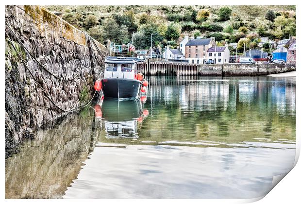 Stonehaven Print by Valerie Paterson