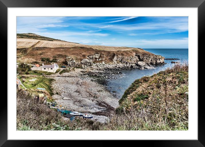 Newtonhill Bay Framed Mounted Print by Valerie Paterson