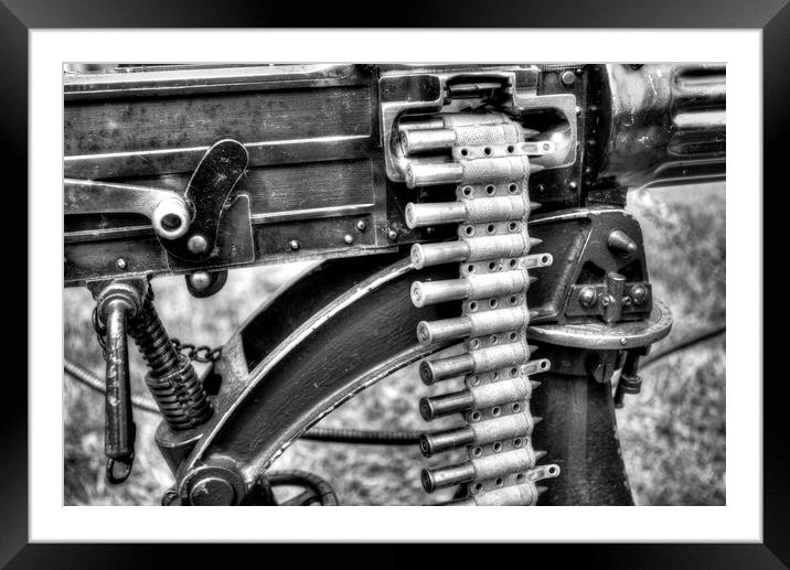 Vickers Machine Gun  Framed Mounted Print by David Pyatt