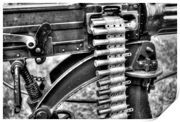 Vickers Machine Gun  Print by David Pyatt