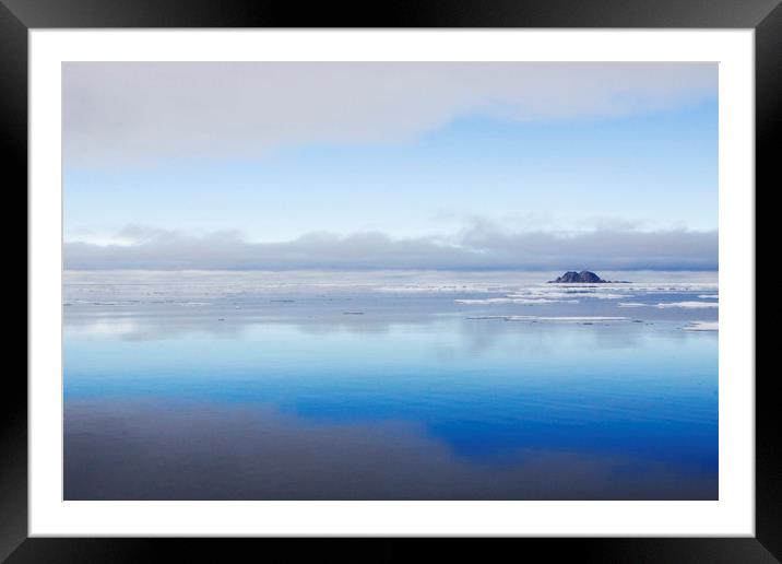 View from Beverly Sundet Arctic Framed Mounted Print by Jenny Hibbert