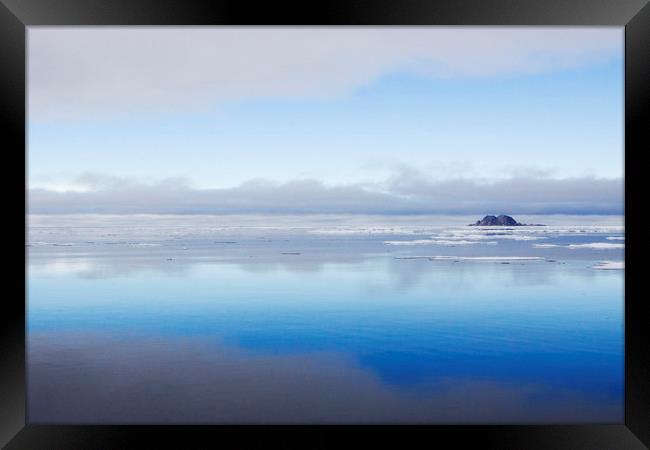 View from Beverly Sundet Arctic Framed Print by Jenny Hibbert