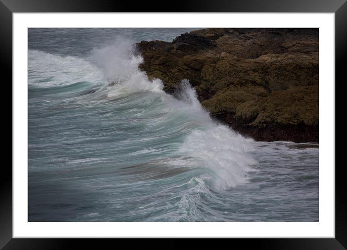 Crashing Waves Framed Mounted Print by CHRIS BARNARD