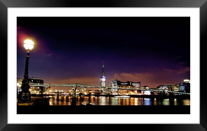 City Lights Framed Mounted Print by Chris Manfield