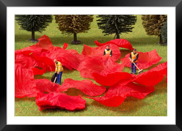 The Rose Petal Collectors 2 Framed Mounted Print by Steve Purnell