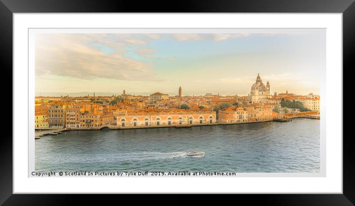 The Giudecca Canal Venice Framed Mounted Print by Tylie Duff Photo Art
