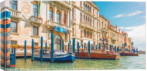Grand Canal Venice Canvas Print by Tylie Duff Photo Art