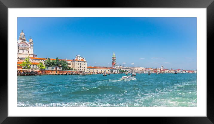 The Giudecca Canal Venice Framed Mounted Print by Tylie Duff Photo Art