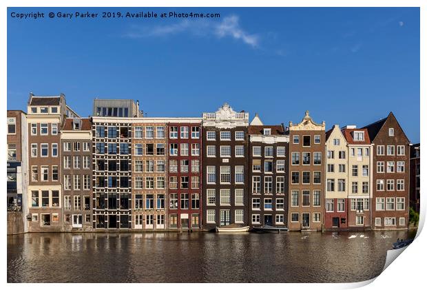 Gingerbread Houses, Amsterdam Print by Gary Parker