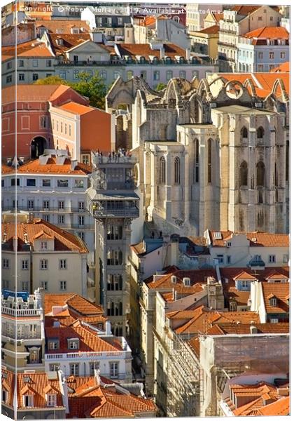 Lisbon Rooftops Canvas Print by Robert Murray