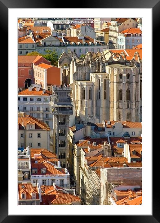 Lisbon Rooftops Framed Mounted Print by Robert Murray