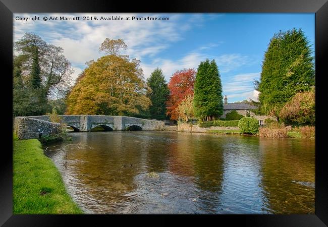 Ashford in the Water, Derbyshire. Framed Print by Ant Marriott