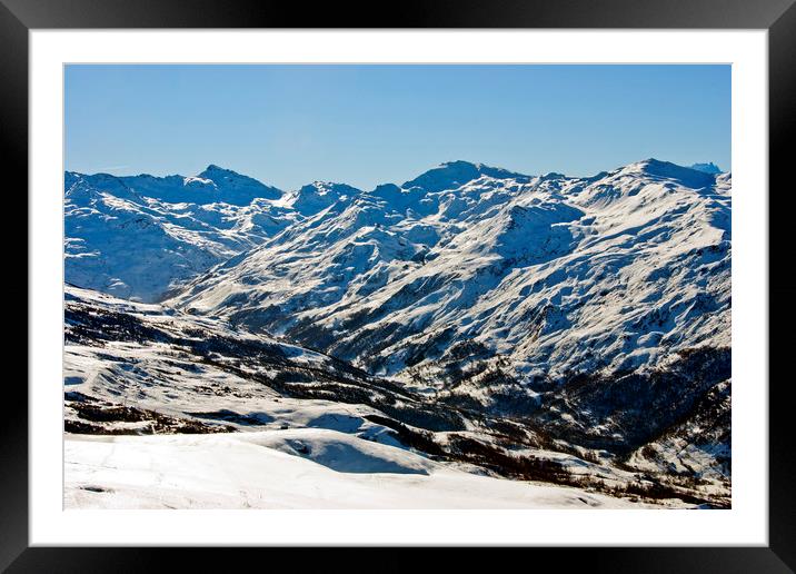 A Winter Wonderland in the French Alps Framed Mounted Print by Andy Evans Photos