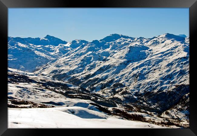 A Winter Wonderland in the French Alps Framed Print by Andy Evans Photos