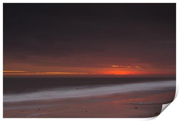Red sky in morning Print by Simon Wrigglesworth
