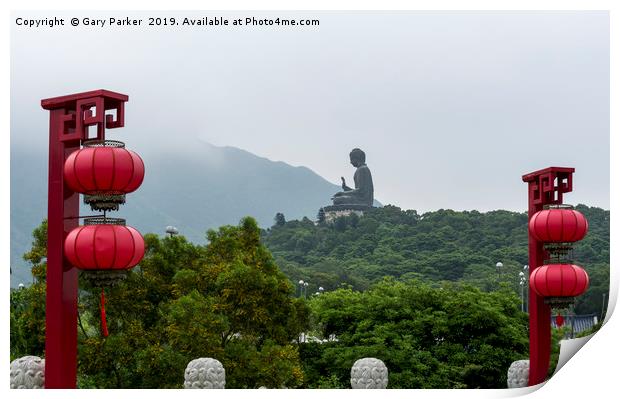 Tian Tan Buddha - Hong Kong Print by Gary Parker