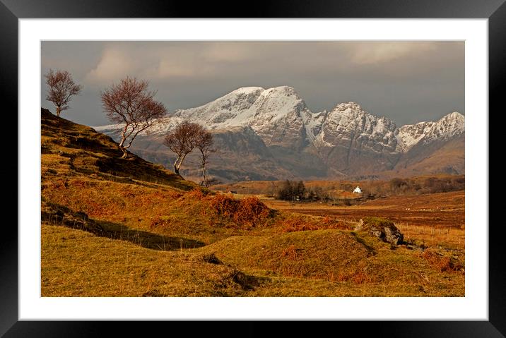 On the road to Elgol, Isle of Skye Framed Mounted Print by Jenny Hibbert