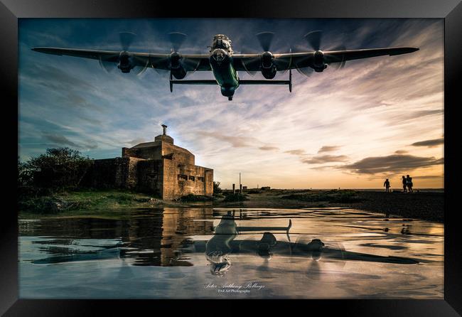 Landguard Lancaster Framed Print by Peter Anthony Rollings