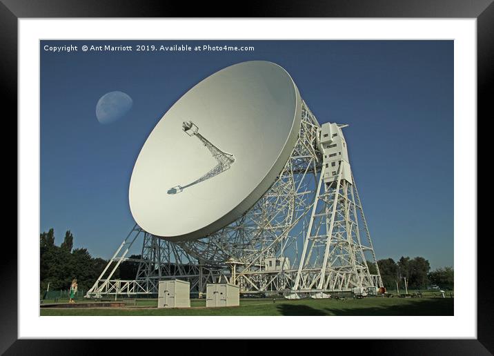 Lovell Telescope Framed Mounted Print by Ant Marriott