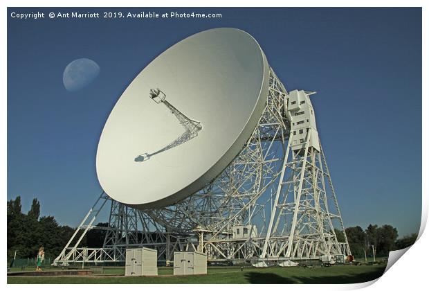Lovell Telescope Print by Ant Marriott