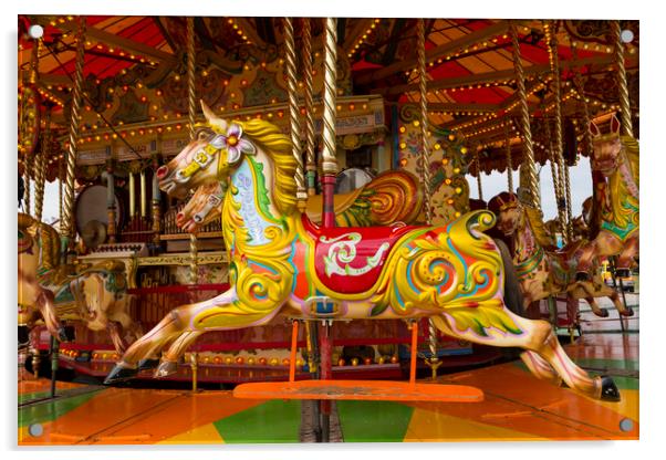 Carousel Horse Acrylic by CHRIS BARNARD