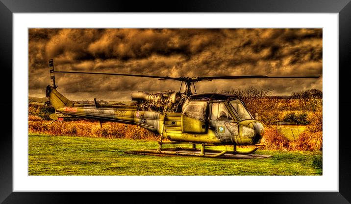 Army Chopper Framed Mounted Print by Louise Godwin