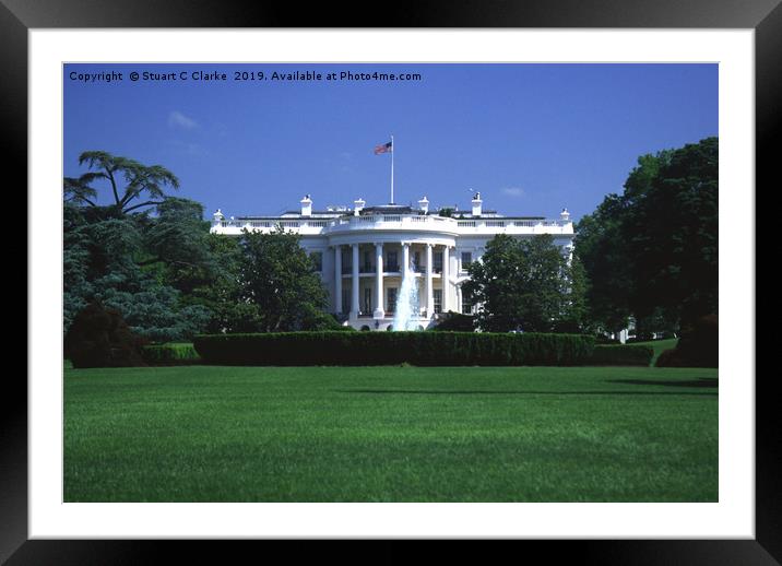 White House, Washington DC, USA Framed Mounted Print by Stuart C Clarke