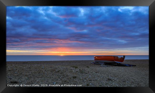 Sunrise in Suffolk Framed Print by Dennis Platts