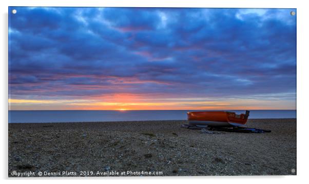 Sunrise in Suffolk Acrylic by Dennis Platts