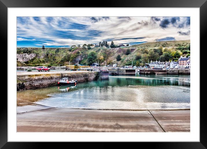 Stonehaven Framed Mounted Print by Valerie Paterson